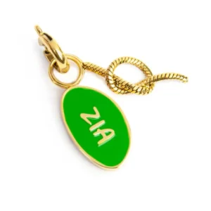 Marlù charm doppio dorato con scritta "ZIA" e nodo