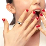 Marlù anello a fascia ondulata misura 10