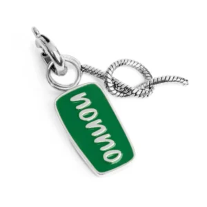 Marlù charm con scritta "NONNO" e nodo snake