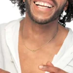 Marlù collana nera da 44 cm snake con nodo e scritta 'Knoted'