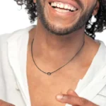 Marlù collana catena foxtail con nodo e scritta "Knoted" 58 cm