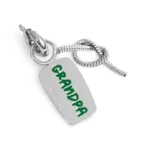 Marlù charm con scritta "NONNO" e nodo snake