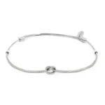 Marlù bracciale foxtail dorato con scritta "Knoted" regolabile