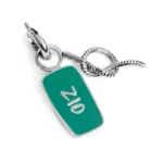 Marlù charm doppio con scritta "ZIO" e nodo snake