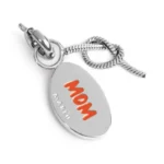 Marlù charm doppio con scritta "MAMMA" e nodo snake