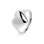 Marlù anello con cuore bombato lucido misura 15