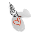 Marlù charm doppio con scritta "YOU AND ME" e cuore