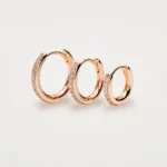 Rosato mono orecchino in argento 925 con zirconi bianchi collezione Allegra