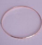 BRACCIALE ORO GIALLO RIGIDO TONDO LAVORATO SOTTILE