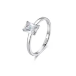 Rosato anello in argento e zircone bianco collezione ALLEGRA misura 14