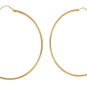 ORECCHINI ORO GIALLO CERCHI GRANDI