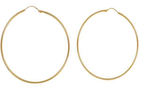 ORECCHINI ORO GIALLO CERCHI GRANDI