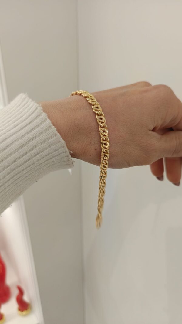 Bracciale oro giallo uomo catena