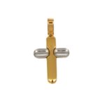 CIONDOLO DUE ORI CROCE