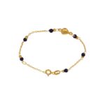 BRACCIALE ORO GIALLO CUORE CENTRALE