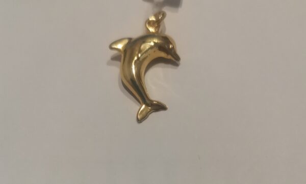 CIONDOLO ORO GIALLO DELFINO