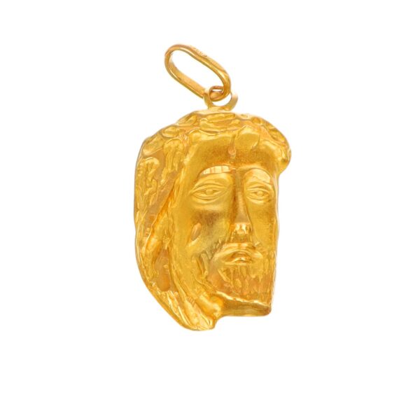 CIONDOLO ORO GIALLO VOLTO DI GESÙ