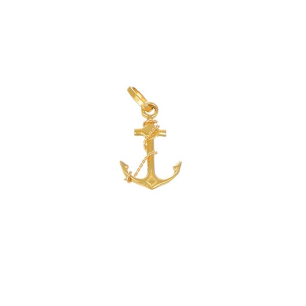 CIONDOLO ORO GIALLO ANCORA PICCOLA