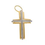 CIONDOLO DUE ORI CROCE