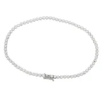 BRACCIALE ORO BIANCO TENNIS CON ZIRCONI BIANCHI