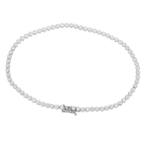 BRACCIALE ORO BIANCO TENNIS CON ZIRCONI BIANCHI