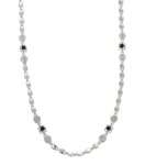 COLLANA ORO BIANCO CPN ZIRCONI NERI KARISMA