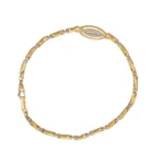 BRACCIALE DUE ORI CHIMENTO CON DIAMANTINO