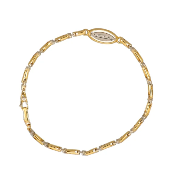 BRACCIALE DUE ORI CHIMENTO CON DIAMANTINO