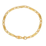 BRACCIALE ORO GIALLO MAGLIA PIATTA PIENA