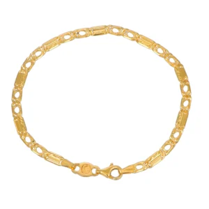 BRACCIALE ORO GIALLO MAGLIA PIATTA PIENA