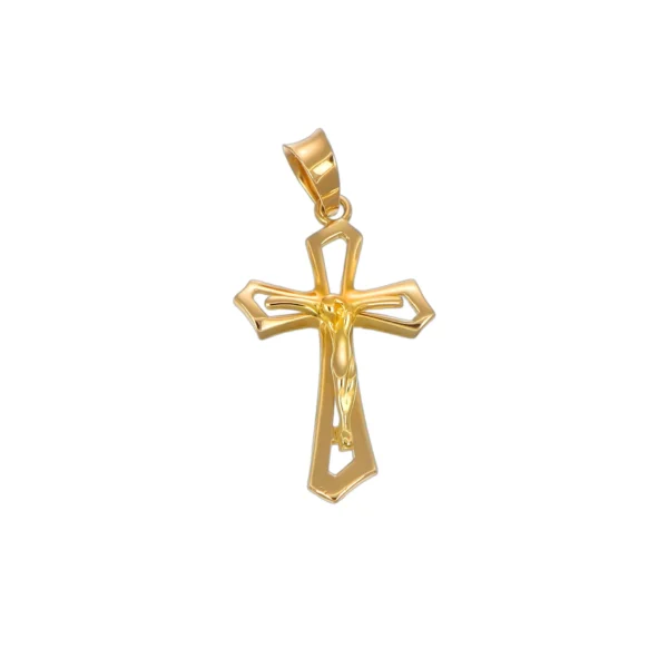 CIONDOLO ORO GIALLO CROCE C GESU