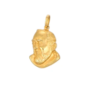 CIONDOLO ORO GIALLO PADRE PIO