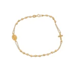 BRACCIALE ORO GIALLO ROSARIO