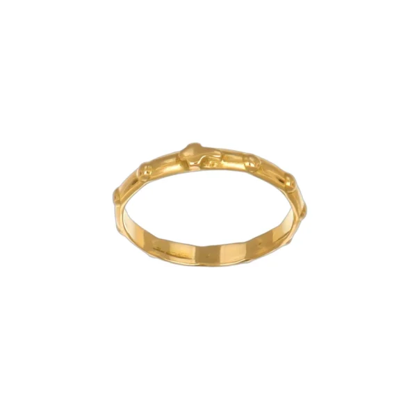 ANELLO ORO GIALLO ROSARIO