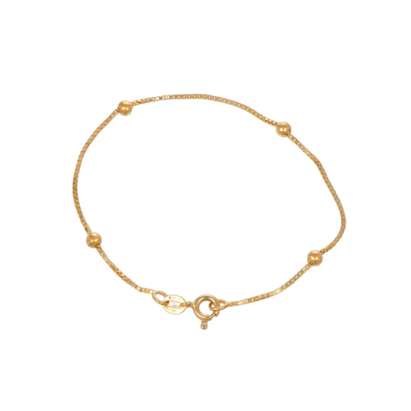 BRACCIALE ORO GIALLO CON SFERETTE