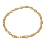 BRACCIALE ORO GIALLO MAGLIA MARINARA