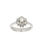ANELLO ORO BIANCO SOLITARIO CON DIAMANTE KT 0.07 GVS1