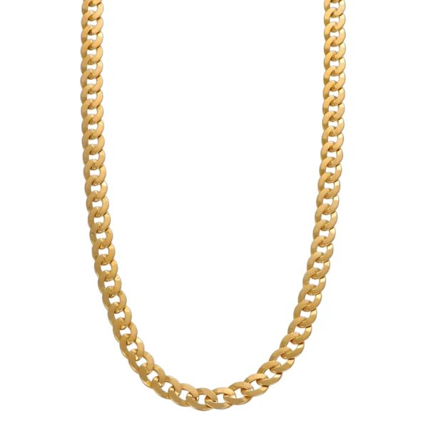 COLLANA ORO GIALLO MAGLIA PIATTA