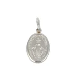 CIONDOLO ORO BIANCO MADONNINA MIRACOLOSA