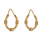 ORECCHINI ORO GIALLO CERCHIETTI