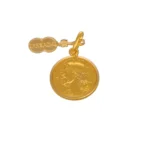 CIONDOLO ORO GIALLO VOLTO DI GESU MEDAGLIA