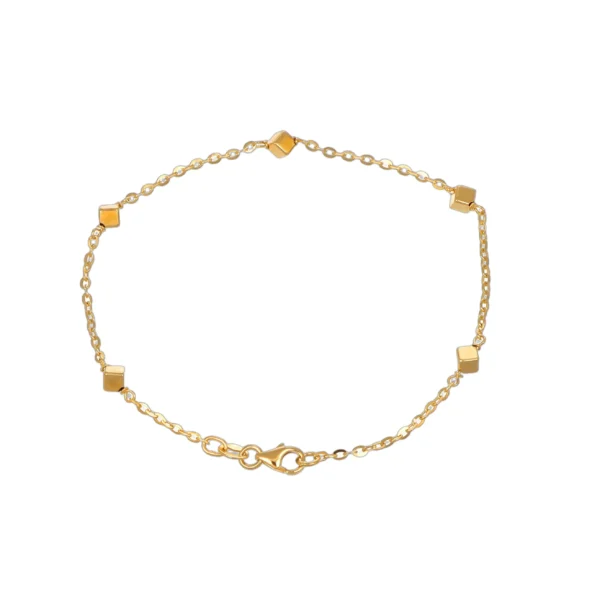 BRACCIALE ORO GIALLO CON ROMBI