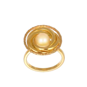 ANELLO ORO GIALLO CON PERLA