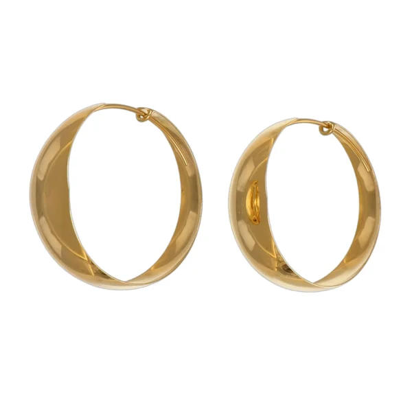 ORECCHINI ORO GIALLO CERCHI
