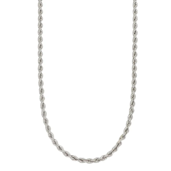 COLLANA ORO BIANCO TORCION