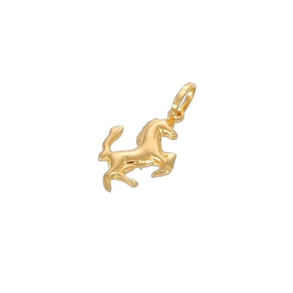CIONDOLO ORO GIALLO CAVALLO