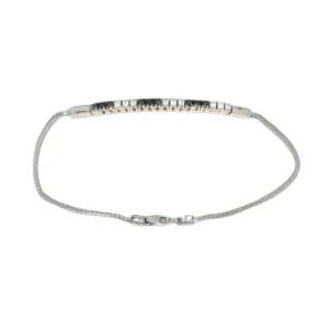 BRACCIALE ORO BIANCO CON ZIRCONI