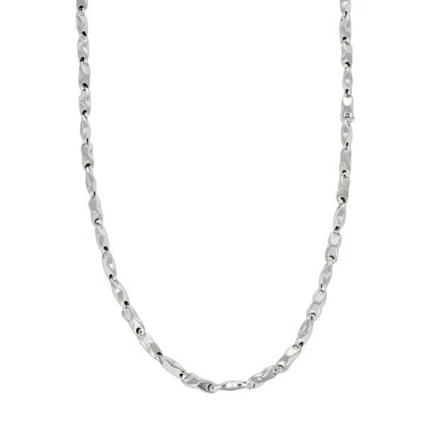 COLLANA ORO BIANCO EURO 90