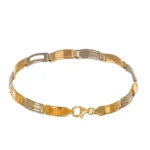 BRACCIALE DUE ORI SEMIRIGIDO FASCETTE