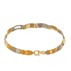 BRACCIALE DUE ORI SEMIRIGIDO FASCETTE